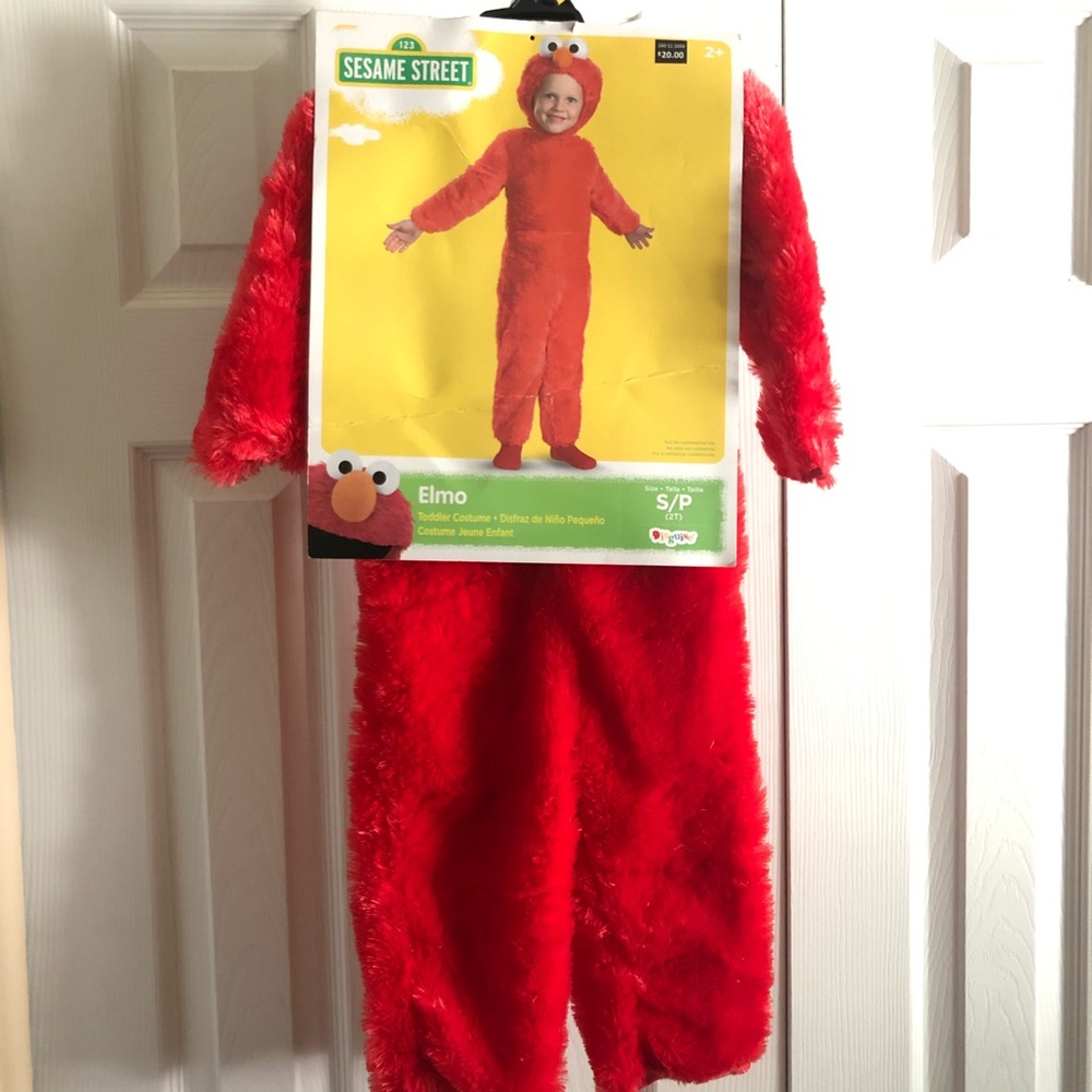 Toddler Elmo Costume (size SM/2T)